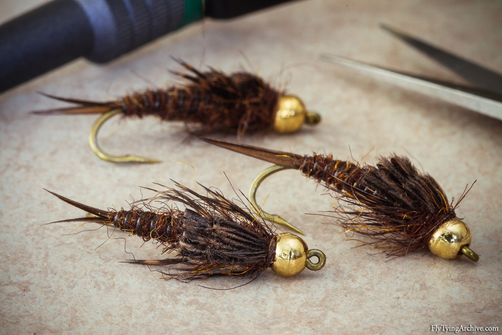 Trout flies made from beads - how to tie them